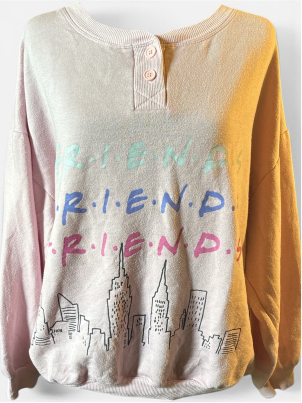 Vintage Friends TV Show Light Pink Sweatshirt - Size 2XL
